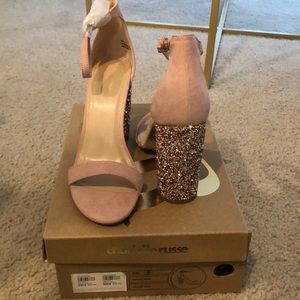 BRAND NEW - NEVER WORN Blush Pink Remi Strap Heel